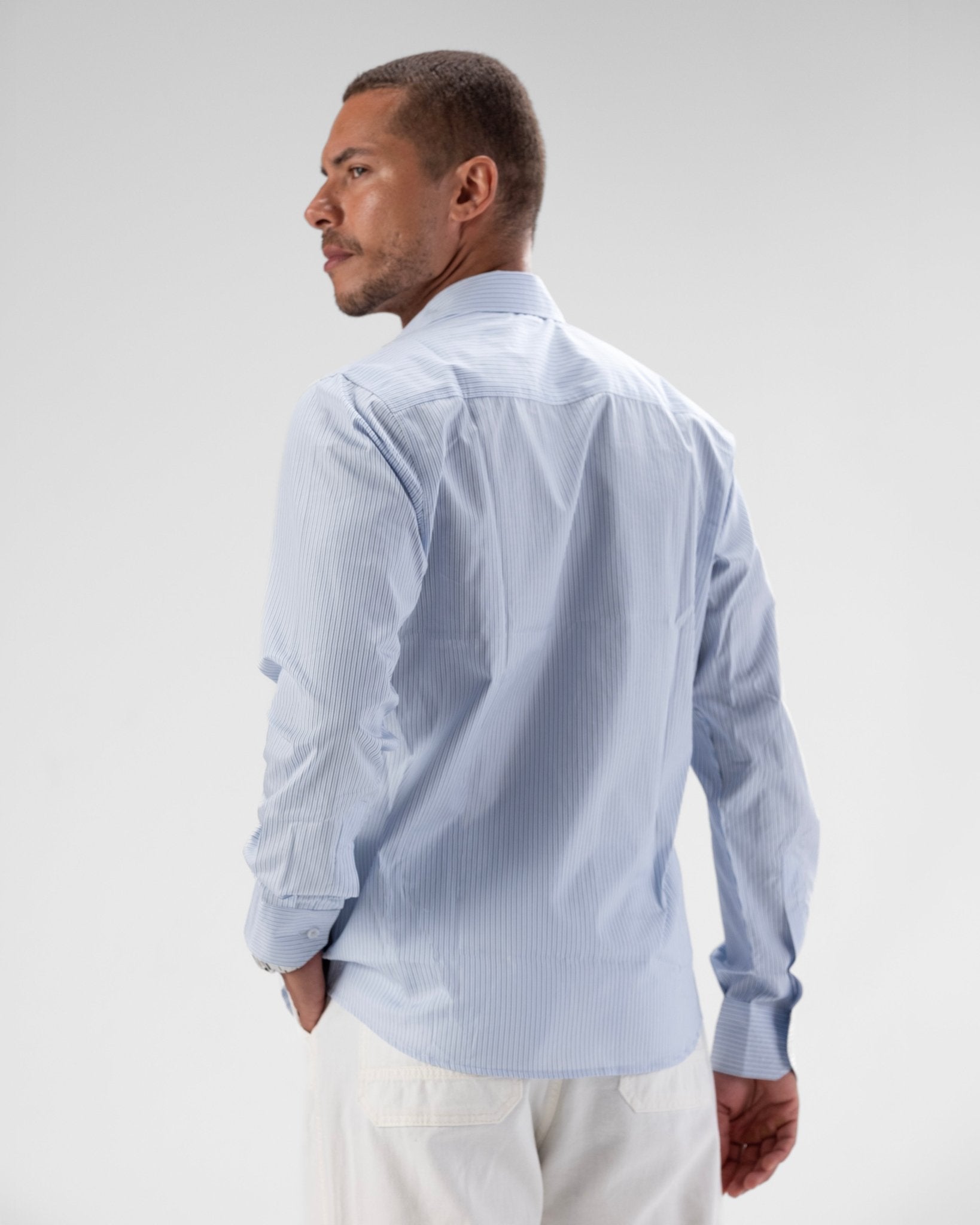 ALDEN STRIPED SHIRT - Olmont